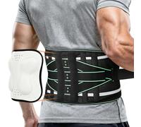 Fefod Ceinture Lombaire avec Coussin 3D, Ressorts Soutien Sangle Double Réglable, Respirant Support Lombaire avec 4 Supports Métalliques 2 Ressorts Soutien, Pour Sciatique, Hernie Discale, Scoliose