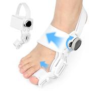 Fefod Correcteur Hallux Valgus, Hallux Valgus Boutons Orthese Corrective avec Molette Réglable Coussin Gel Doux pour Soulager, Orthèses pour Hallux Valgus Plaque De Fixation, Jour Et Nuit, Unisexe