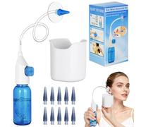 Fefod Kit d'élimination de la cire d'oreille, Kit Nettoyeur Oreille Douchette Nettoyeur Oreille, Outil de suppression du cérumen, Vaporisateur à Pompe pour Cérumen et Cire d’Oreille en Toute Sécurité