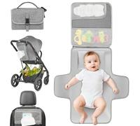 Fefod Matelas a Langer de Voyage, Tapis à Langer Bébé Portable et Pliable, Pliable Couche Diaper Changer Mat Tapis Bag Compact, Matelas à langer Léger et imperméable, pour Maison Extérieur Voyage