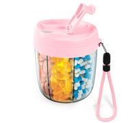 Fefod pilulier semainier 7 jours, Pilulier hebdomadaire extra large avec 7 grands compartiments, Pillulier Matin et Soir Portable, Pilulier de Voyage pour Vitamines, Huile de Poisson, Médicaments etc