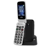 FEGA Téléphone Portable Senior à Clapet 4G Débloquéavec avec Écran 2,4", Mobile pour Personnes Âgées avec Grosses Touches, Bouton SOS, Socle de Charge, Volume Fort, Batterie 1300mAh, Flip LTE