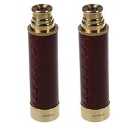 Fegtrty 2X Telescope en Laiton Mini 25X30 Jumelles Telescope Monoculaire Telescope A Main en Or