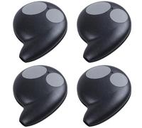 Fegtrty 4X 2 Boutons Coque Cle Clef Telecommande Key Pr Cobra Alarm Fob sans Batterie Noire