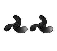 Fegtrty Hélice hors-bord marine à 3 feuilles noires pour Mercury// 3,5/2,5 47,05 mm (diamètre) x 78,05 mm (pas)