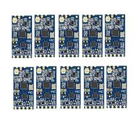 Fegtrty Lot de 10 modules de port série sans fil SI4463 433 MHz 1000 m Remplace Bluetooth HC12