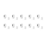 Fegtrty Lot de 10 serrures de fenêtre avec mot de passe - Sécurité enfant - Protection - Pour réfrigérateur et armoire - Blanc