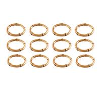 Fegtrty Lot de 12 ronds de en bambou naturel rustique pour décoration de table