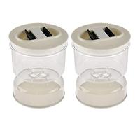 Fegtrty Lot de 2 pots secs et humides et olives en forme de sablier pour et la cuisine