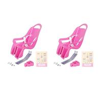 Fegtrty Lot de 2 sièges de vélo universels pour poupée avec autocollants pour filles et enfants, rose