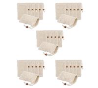 Fegtrty Lot de 200 exfoliants pour savon - En de sisal - Avec cordon de serrage - Pour le bain et la douche