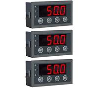Fegtrty Lot de 3 afficheurs numériques 0-10 V 0-20 mA 2-10 V 4-20 MA entrée analogique tête d'affichage numérique avec version RS485