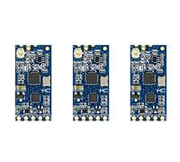 Fegtrty Lot de 3 modules de port série sans fil SI4463 433 MHz 1000 m Remplace Bluetooth HC12