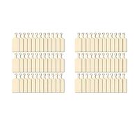 Fegtrty Lot de 72 mini planches à découper en bois brut avec poignée en bois brut
