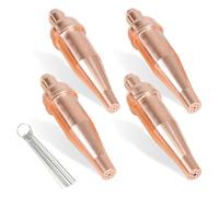 Fegtrtyoa 1-101 Acétylène Coupe de Coupe Conseils de Torche Taille 0-3 Compatible avec les Accessoires de Coupe Lourds de Style V CA 2460-90 °