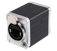 Fegtrtyoa 1 Coupleur Traversant RJ45, Adaptateur D'Extension Ethernet Blindé CAT6 STP, Convertisseur de Coupleur Droit B