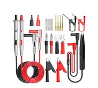 Fegtrtyoa 1 de Fils de Test de Sonde Multimètre Universel Série P1503E, Kit de Remplacement D'Aiguille de Testeur, Pointe de Test IC SMD, Crochet de Test, Pince Crocodile PVC + Cuivr