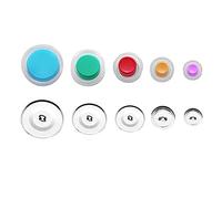 Fegtrtyoa 1 Kit de Boutons de Couverture pour Bricolage Bouton en Tissu avec Fabricant, 100 Ensembles de Boutons et 5 Outils Machine à Bouton