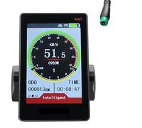 Fegtrtyoa 1 PCS M6T Vélo Électrique LCD Affichage Mètre Universel E Scooter LCD Panneau Couleur Écran 24V 36V 48V 60V avec USB pour E-Bike (5PIN)