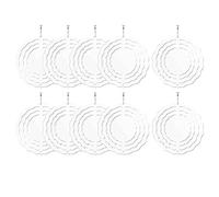Fegtrtyoa 10Pcs 3 Pouces Sublimation Wind Spinner Blanks 3D Wind Spinners Hanging Wind Spinners pour la DéCoration de Jardin IntéRieur ExtéRieur