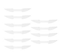 Fegtrtyoa 10pcs Silicone Flute Lip Pad Stickers Toard à Dents Non Glissant pour les Instruments à Bois Protéger les Accessoires D'Instruments à Vent de 0,2 mm