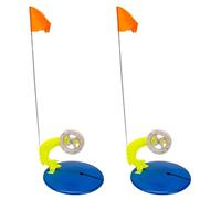 Fegtrtyoa 2 Drapeaux de Pêche sur Glace d'hiver Professionnels pour Pêcheurs à la Ligne Diaoyutai en Plastique, Traîneau Portable pour la Pêche