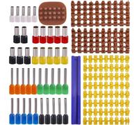Fegtrtyoa 214 Pièces pour les Timbres de Lettre D'Argile Set Alphabet Cercle Certers Dotting Moules Moules Punch Tool pour Craft Fabriqué à la Main