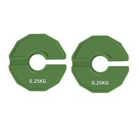 Fegtrtyoa 2PCS Plaques de Poids Fractionnaires pour Haltères de Gymnase de Type Micro en Caoutchouc Plaques de Poids Fractionnaires Ajout pour Plaques à Ouverture de 35mm 0,25 KG