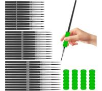 Fegtrtyoa 36 PCS Détails Personnages Tiny Mince Pinceau pour les Détails des Artistes, Pinceau pour le Modèle Miniature Aquarelle