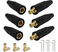 Fegtrtyoa 3PK Isolé pour les Connecteurs de Plomb de Soudage, Paire de Connecteurs de Blocs de Torsion à Came Positive pour le Câble de Soudage
