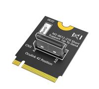 Fegtrtyoa Adaptateur A.2 NVMe Key M vers SFF-8612, Adaptateur Hôte NVMe PCI-E 4.0 X4 vers OcuLink SFF-8612 4i pour SSD et EGPU A