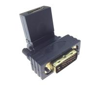 Fegtrtyoa Adaptateur Audio Vidéo 1080p DVI Mâle vers -Compatible avec Rotation à 360 Degrés pour Carte D'Expansion Vidéo HDTV