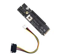 Fegtrtyoa Adaptateur de Conversion de Port NGFF vers PCI-E X4, Port M2 vers Carte D'Extension PCIE Compatible avec L'Interface PCI-E X1 X4 X8 X16 PH47C