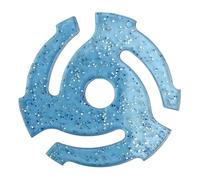 Fegtrtyoa Adaptateur de Disque Vinyle LP45 RPM, Base de Conversion Audio pour Platine Vinyle EP, Gramophone, Bleu.
