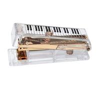 Fegtrtyoa Agrafeuse en Acrylique Doré avec une Capacité de 25 Feuilles et Pouvant Contenir 100 Agrafes pour Bureau à Domicile.