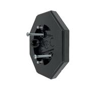 Fegtrtyoa Bloc de pour Revêtement 8161, Kit de Octogonal pour Lampe de Revêtement Vertical Incluant une Boîte Intégrée pour Installation Extérieure sur Surfaces Planes Lisses.