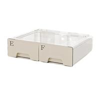 Fegtrtyoa Boîte de Rangement Cosmétique de Bureau Multifonctionnel Tiroir Anti-Poussière Strange Transparent Grand Capacité B