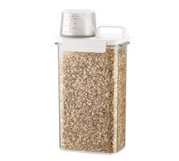 Fegtrtyoa Boîte de Stockage de Céréales Domestique Scellée, Seau de Riz Transparent, Pot de Rangement de Cuisine, Récipient à Pâtes, 2300 ML