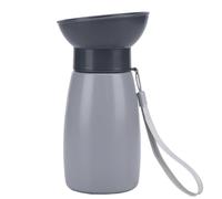 Fegtrtyoa Bouteille d'eau Portable pour Chien, Bol de Randonnée, Anti-Fuite, pour Toutes Les Races de Chiens, Chiots, Gris