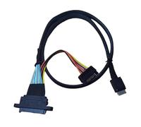Fegtrtyoa Câble de Disque Dur OculinK SFF-8611 vers U.2 SFF-8639 NVMe U2 SDD Câble U.2 SFF-8639 NVMe U2 SDD