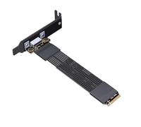 Fegtrtyoa Câble D'Extension Externe PCIe 4.0 X4 Gen4 M. 2 NVME à SFF-8611/8612 Adaptateur OCULINK Graphics Carte avec Baffle à Demi-Hauteur
