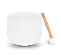 Fegtrtyoa Chakra Quartz 440Hz Crystal Singing Bowl 8 Pouces de Sons Bol de Méditation de Yoga