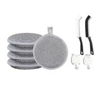 Fegtrtyoa Chiffons de Lavage de Vaisselle en Fil Métallique Polyvalent, 2024, la Dernière Couverture de Vaisselle en Fil Métallique Polyvalente, Est Utilisée pour Le Lavage Humide et Sec B