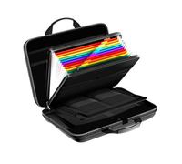 Fegtrtyoa Coffret à Documents Ignifuge avec Serrure, Organiseur de Dossiers Rigide et Classeurs Accordéon 13 Poches - Idéal pour le Bureau à Domicile