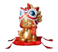 Fegtrtyoa Décor Culturel pour - Figurines en Résine de Danse du Lion de la Cité Interdite, Idéales comme Cadeaux pour Les Ouvertures de Magasins, Incarnent la Praticité et la Richesse B.