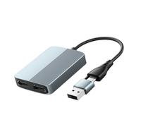 Fegtrtyoa Double Moniteur Étend Le Séparateur USB + Type-C à Double Adaptateur Compatible Affichage Étendu 1080p pour 2 Moniteurs