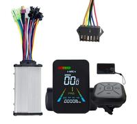 Fegtrtyoa E-Bike NFC Écran LCD Trottinette Électrique NFC Compteur de Vitesse Couleur UART 24V/36V/48V/60V+36V/48V Contrôleur 350W SM6PIN