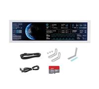 Fegtrtyoa Écran Intelligent 8,8 Pouces IPS Type-C, Interface USB-C, Moniteur Secondaire pour CPU, GPU, RAM, Ordinateurs, Blanc