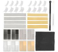 Fegtrtyoa Ensemble de 51 Ajusteurs de Taille de Bague, pour Bagues Desserrées, Tendeur en Silicone Spiralé, Outil de Mesure de Taille