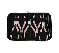 Fegtrtyoa Ensemble de 6 Pinces à avec Poignée Antidérapante Rose pour la Fabrication de DIY et L'Artisanat de la Couture.